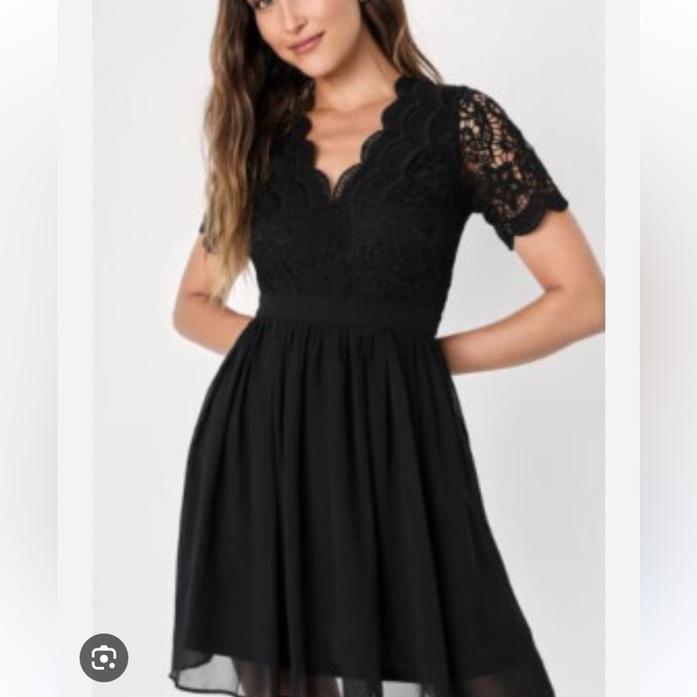 Lulus Black Lace Dress